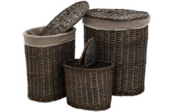 Premier Housewares Set of 3 Willow  Laundry Baskets